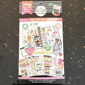 CLOSET CLEAR OUT!!! Happy Planner Watercolor Sticker Book
